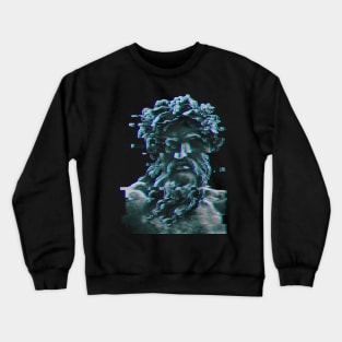 Zeus on Glitch Crewneck Sweatshirt